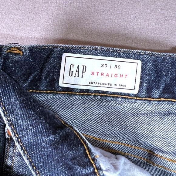 Gap Men's Straight Leg Denim Jeans - Resin Wash Size 30x30 - Picture 3 of 9